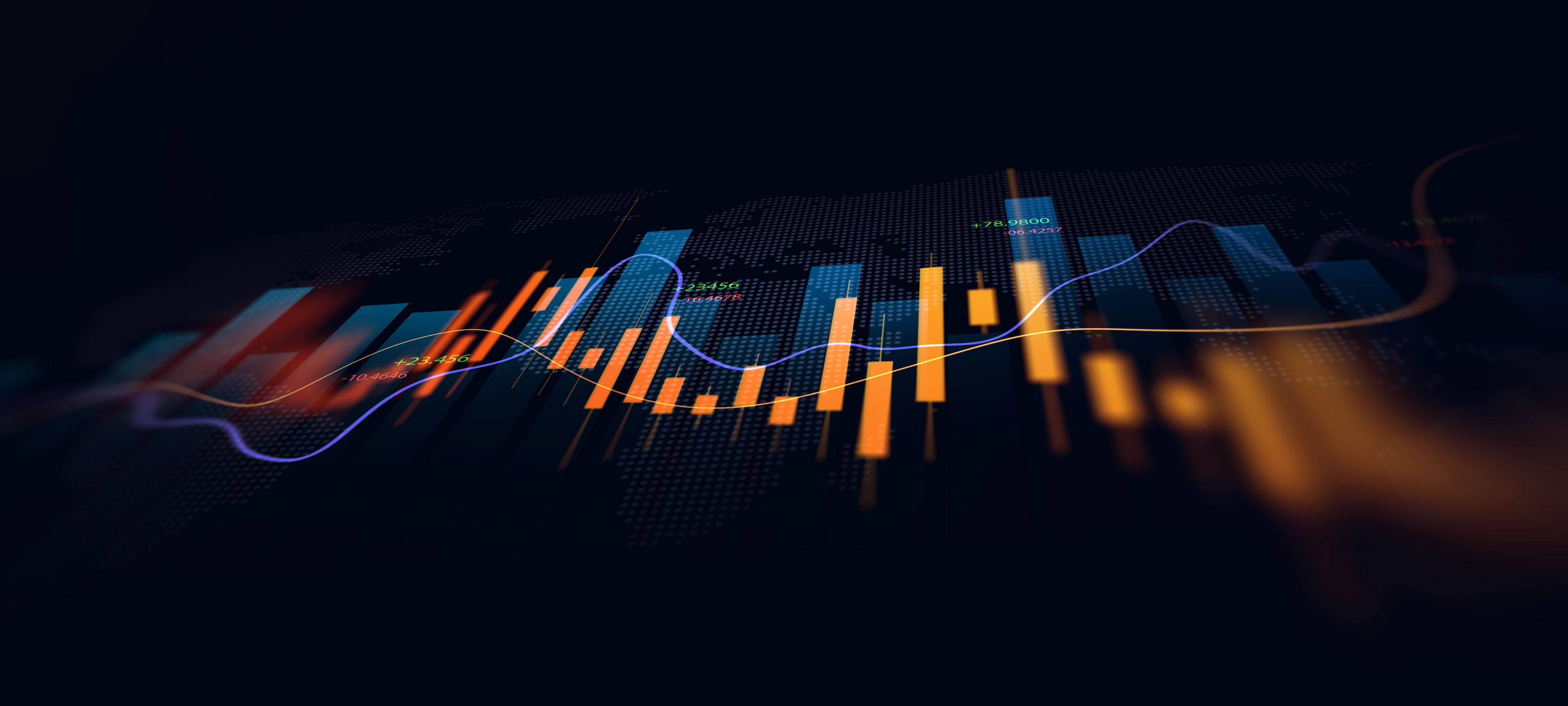 PriceTime Trading world map background showing global financial market centres